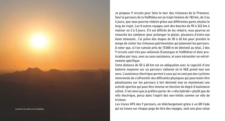 Guide de voyages à vélo et vélo électrique - Provence | Glénat guide vélo Glénat 