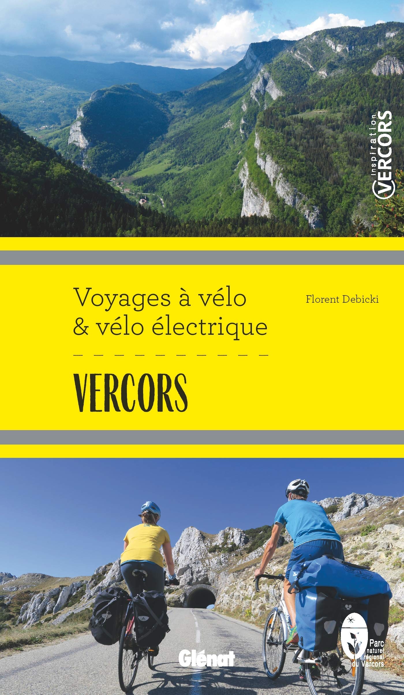 Guide de voyages à vélo et vélo électrique - Vercors | Glénat guide cycliste Glénat