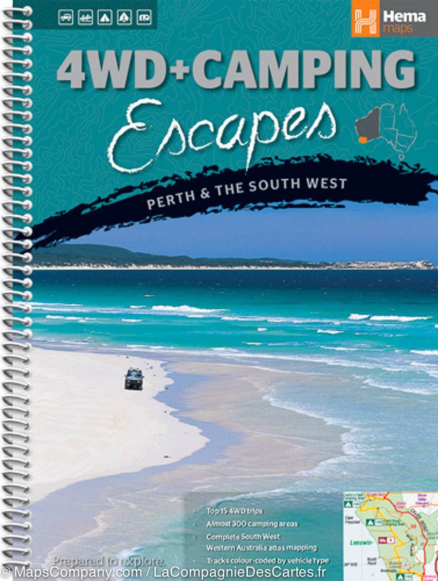 Guide des escapades en camping - Perth & le Sud-Ouest (Australie) | Hema Maps - La Compagnie des Cartes