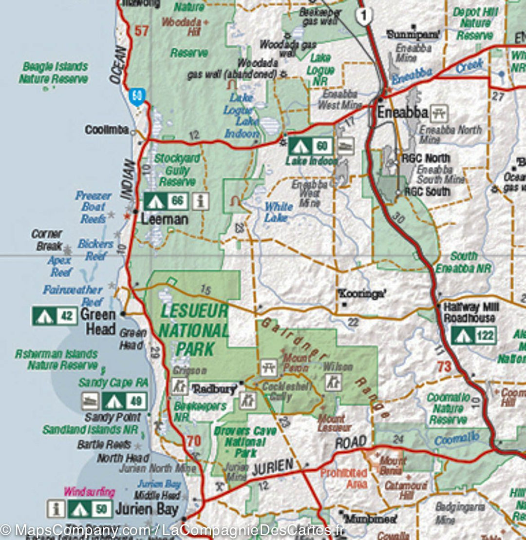 Guide des escapades en camping - Perth & le Sud-Ouest (Australie) | Hema Maps - La Compagnie des Cartes