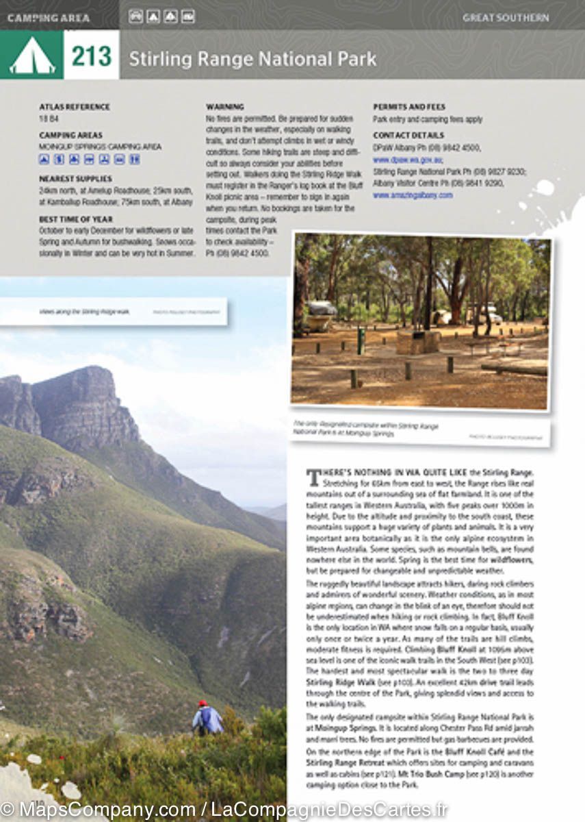 Guide des escapades en camping - Perth & le Sud-Ouest (Australie) | Hema Maps atlas Hema Maps