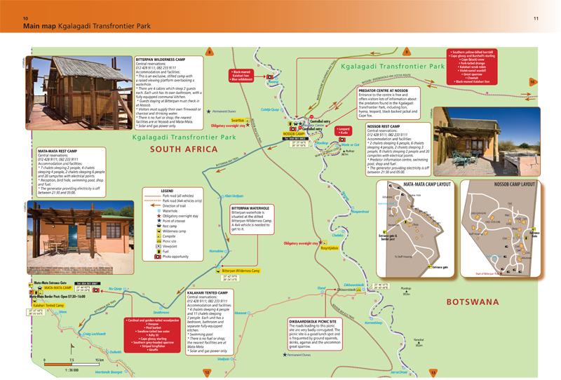 Guide du Kgalagadi Transfontier Park (Afrique du Sud, Botswana) - en anglais | MapStudio guide de voyage MapStudio 