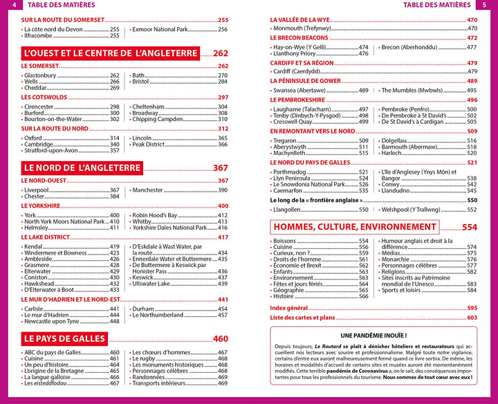 Guide du Routard - Angleterre & Pays de Galles (sans Londres) 2021/22 | Hachette guide de voyage Hachette 