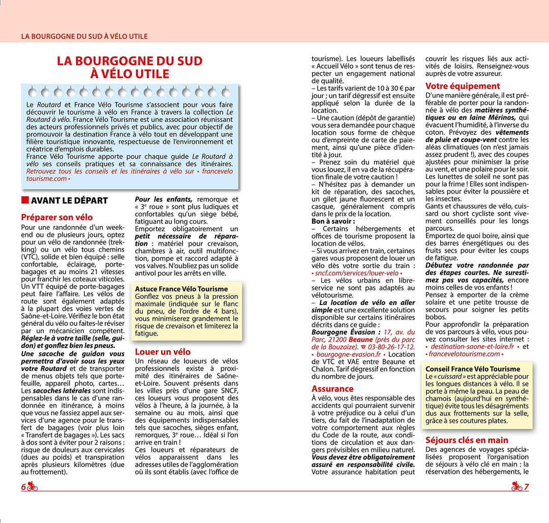 Guide du Routard - Bourgogne du Sud à vélo | Hachette guide de voyage Hachette 