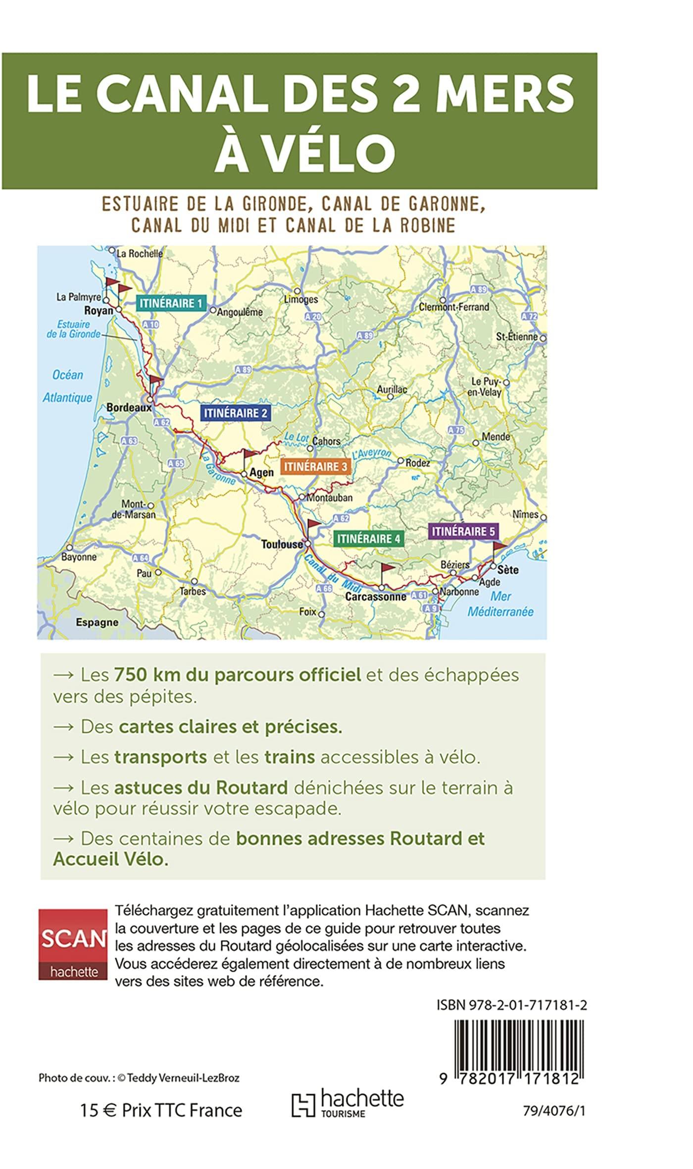 Guide du Routard - Canal des deux mers à vélo, de l'Atlantique à la Méditerranée | Hachette guide de voyage Hachette