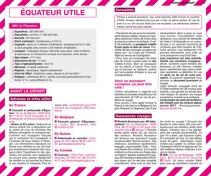 Guide du Routard - Equateur & Iles Galapagos 2022/23 | Hachette guide de voyage Hachette 