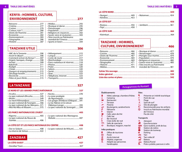 Guide du Routard - Kenya, Tanzanie + Zanzibar 2022/23 | Hachette guide de voyage Hachette 