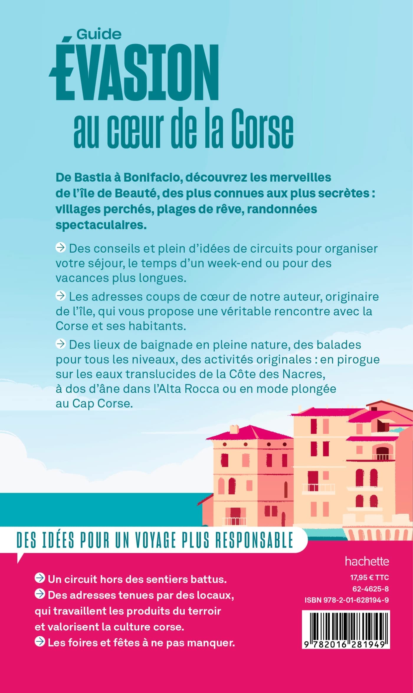 Guide Evasion - Corse 2022 | Hachette guide de voyage Hachette 