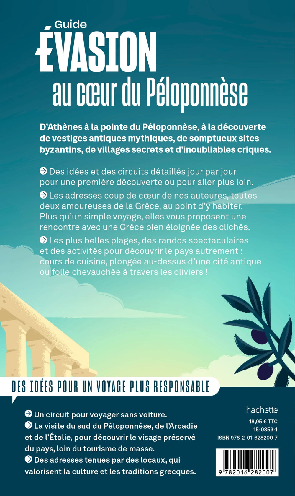 Guide Evasion - Grèce : Athènes et le Péloponnèse - Édition 2022 | Hachette guide de voyage Hachette 