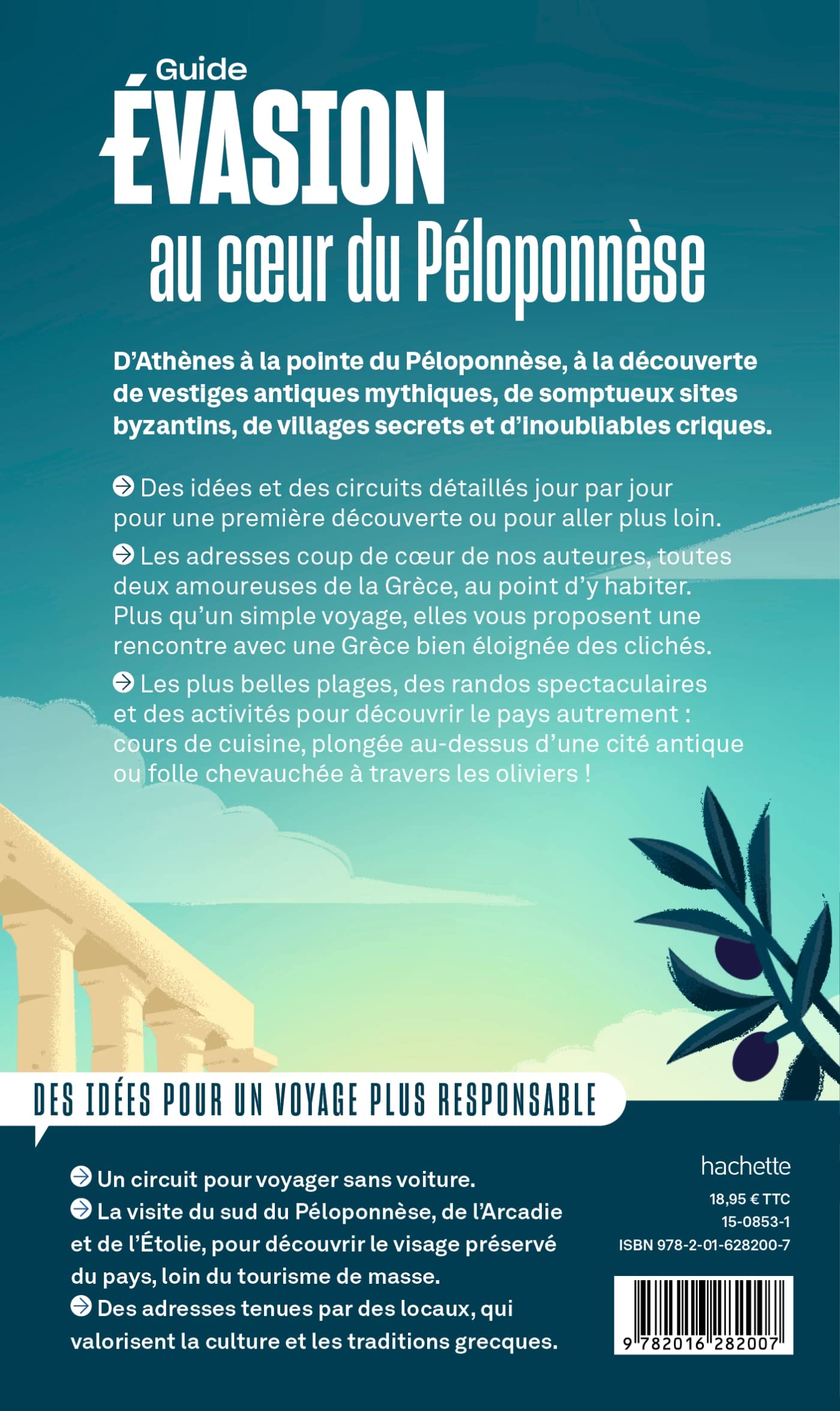 Guide Evasion - Grèce : Athènes et le Péloponnèse - Édition 2022 | Hachette guide de voyage Hachette 