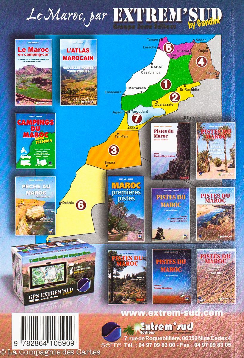 Guide Gandini - Pistes de l'Anti-Atlas (Maroc) - Tome 7 guide de voyage Extrem'Sud - Guides Gandini