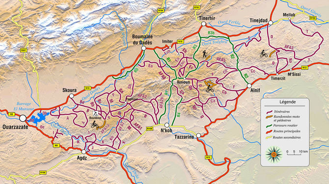 Guide Gandini - Pistes du Maroc : Le jebel Sagho - Tome 11 guide de voyage Extrem'Sud - Guides Gandini 