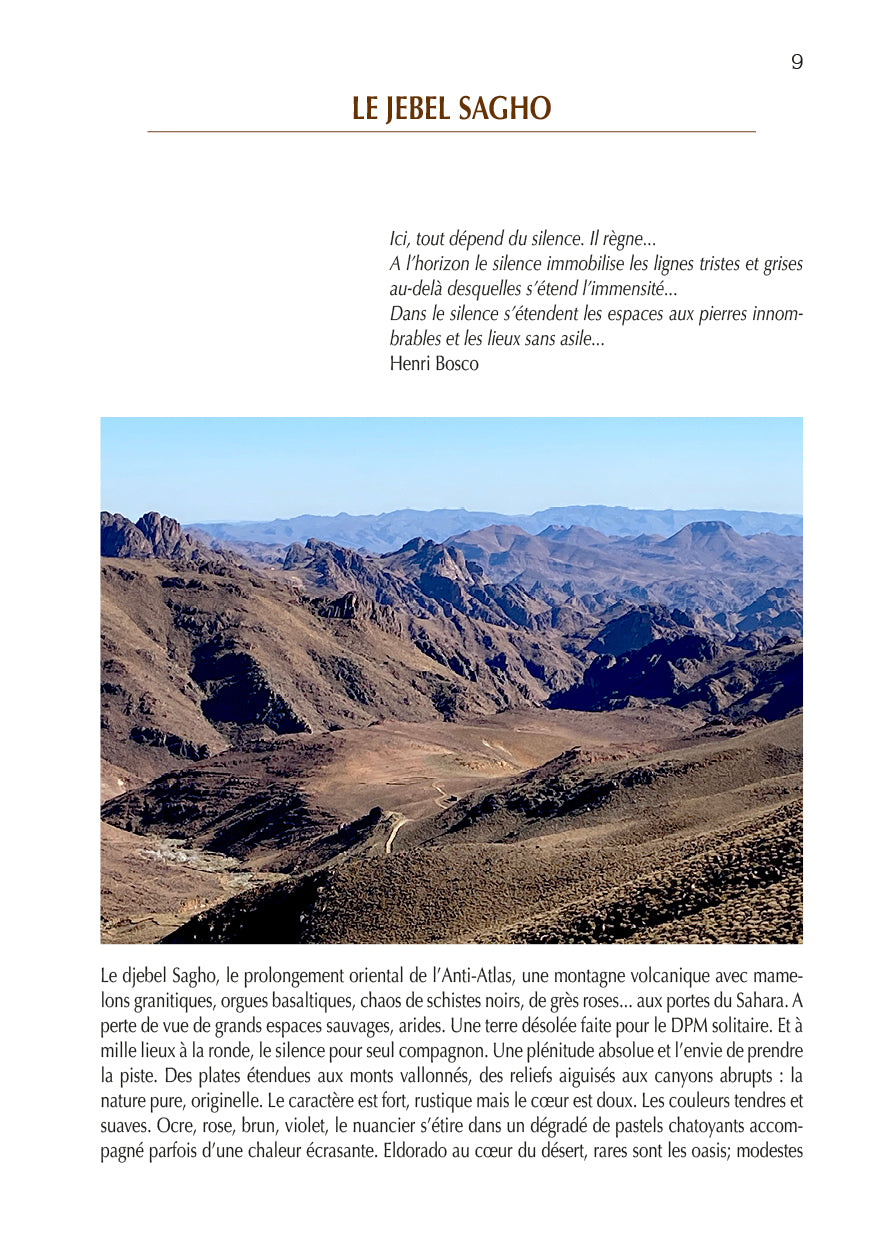 Guide Gandini - Pistes du Maroc : Le jebel Sagho - Tome 11 guide de voyage Extrem'Sud - Guides Gandini 