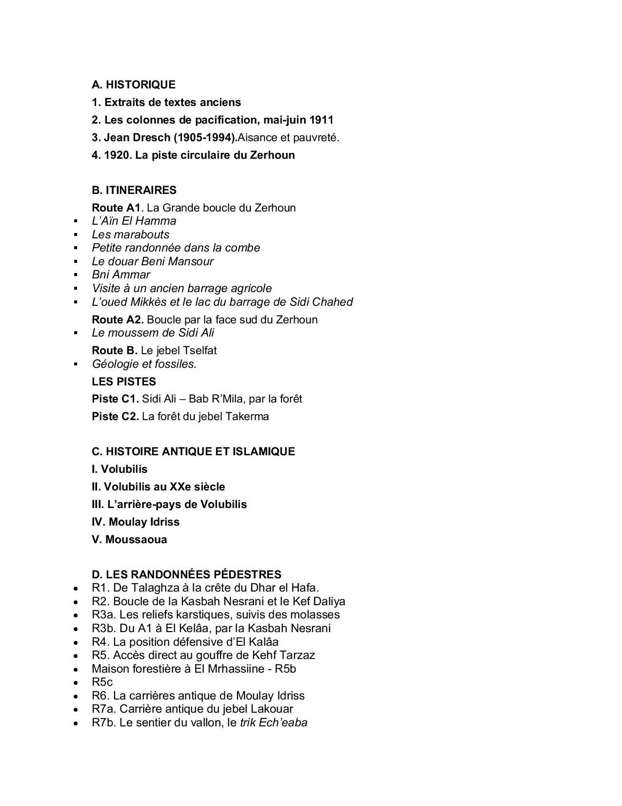 Guide Gandini - Pistes du Maroc : Le Zerhoun - Volubilis & Moulay Idriss - Tome 10 guide de voyage Extrem'Sud - Guides Gandini 