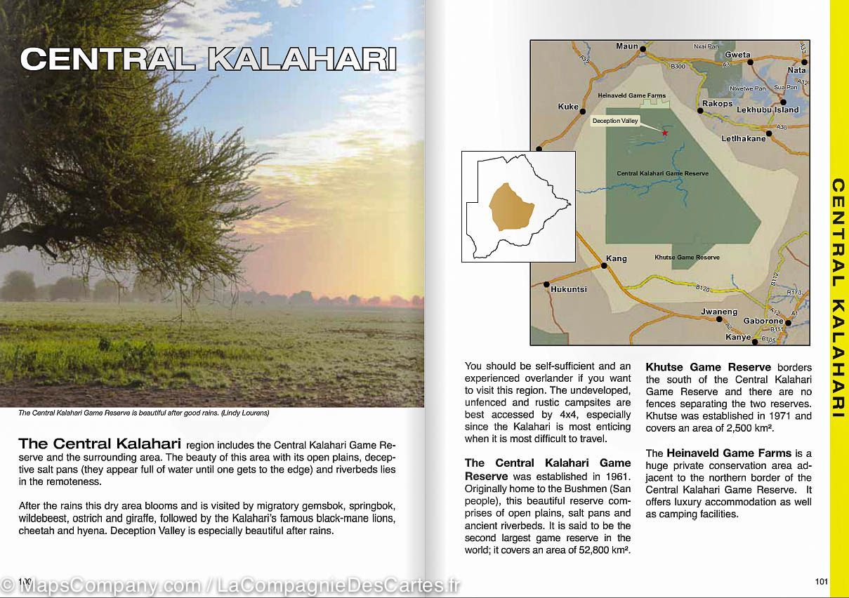 Guide pratique - Botswana en autonomie (en anglais) | Tracks4Africa guide de voyage Tracks4Africa