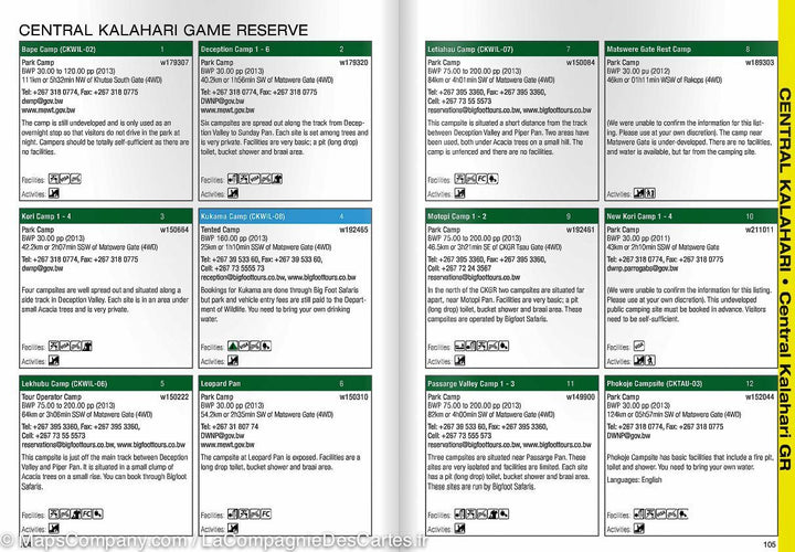 Guide pratique du Botswana en autonomie (en anglais) | Tracks4Africa - La Compagnie des Cartes