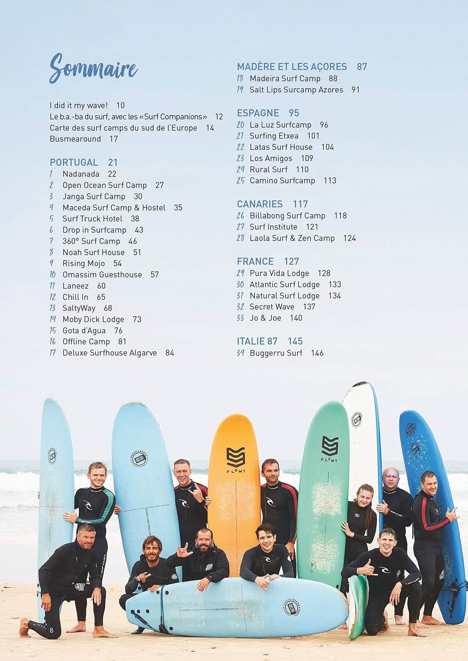 Guide pratique - Les plus beaux surf camps d'Europe | Glénat beau livre Glénat 