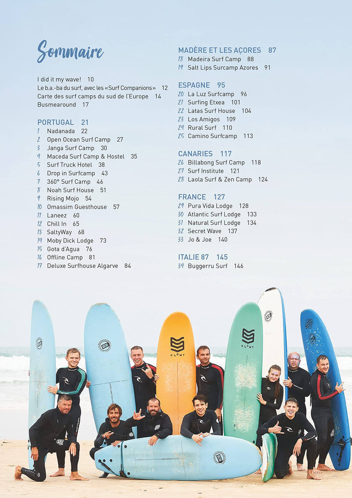 Guide pratique - Les plus beaux surf camps d'Europe | Glénat beau livre Glénat 