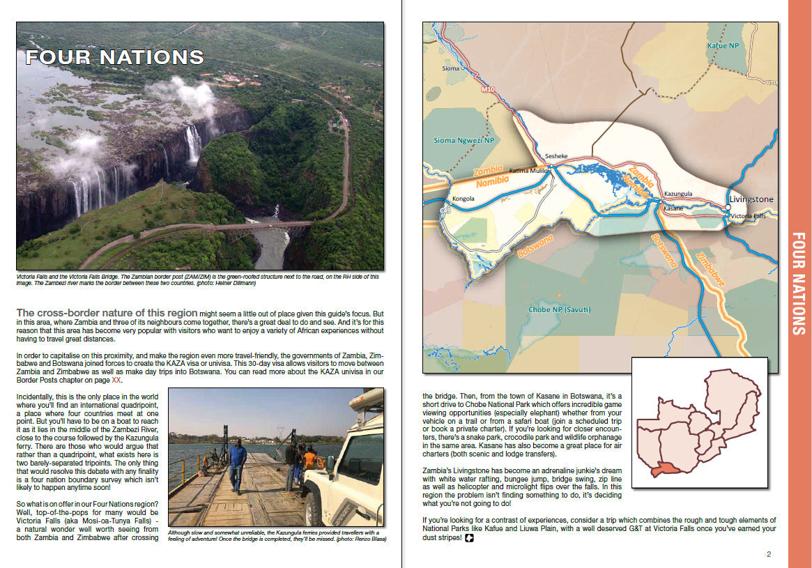 Guide pratique - Zambie en autonomie (en anglais) | Tracks4Africa guide de voyage Tracks4Africa 