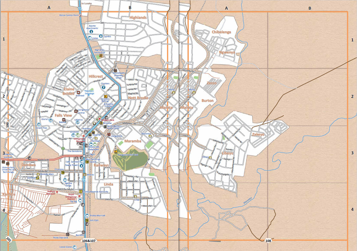 Guide pratique - Zambie en autonomie (en anglais) | Tracks4Africa guide de voyage Tracks4Africa 