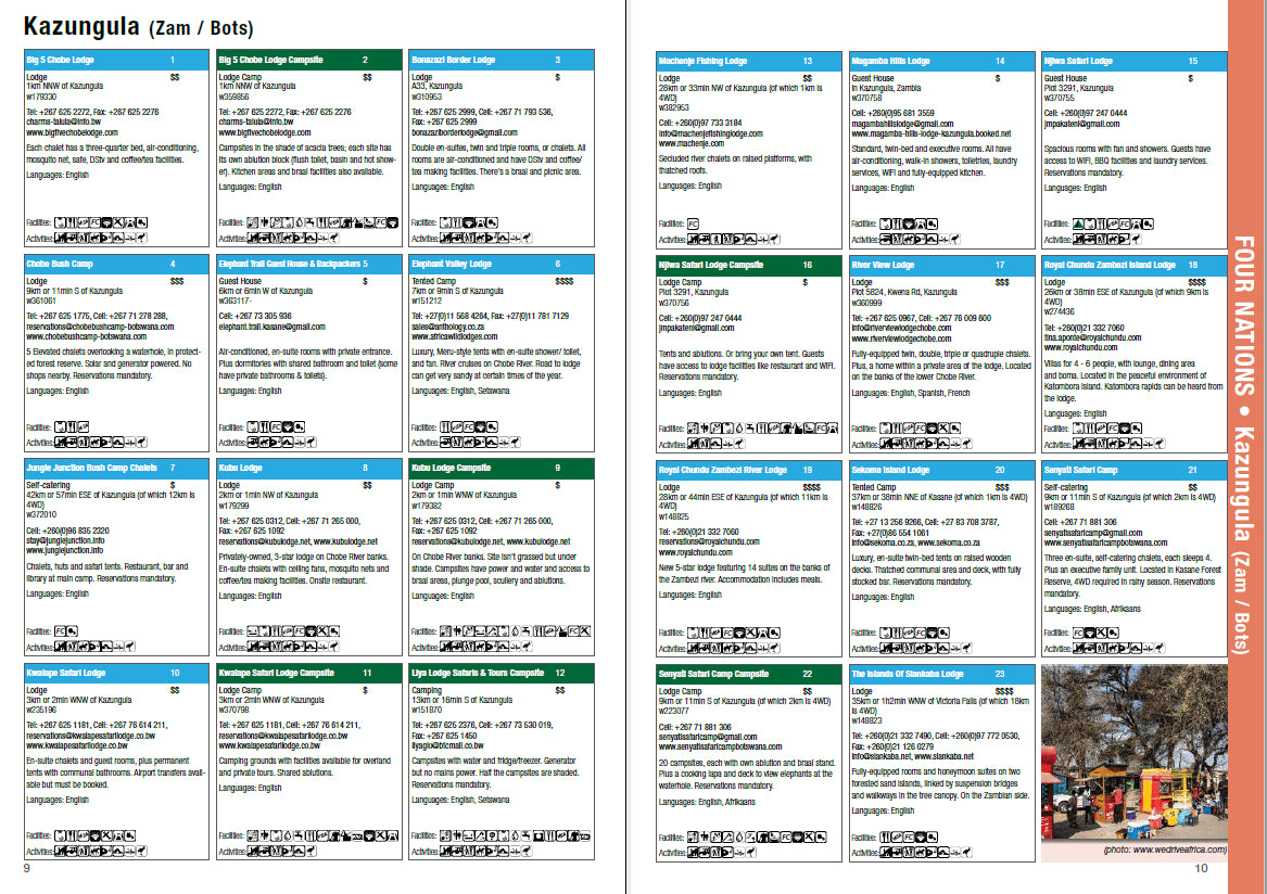 Guide pratique - Zambie en autonomie (en anglais) | Tracks4Africa guide de voyage Tracks4Africa 