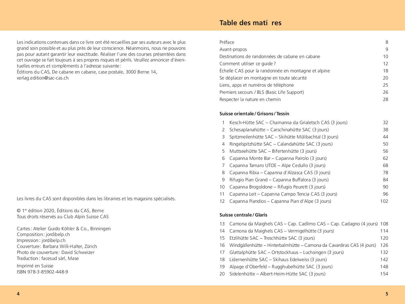 Guide - Randonnées en montagne de cabane en cabane | SAC - Club Alpin Suisse guide de randonnée SAC - Club Alpin Suisse 