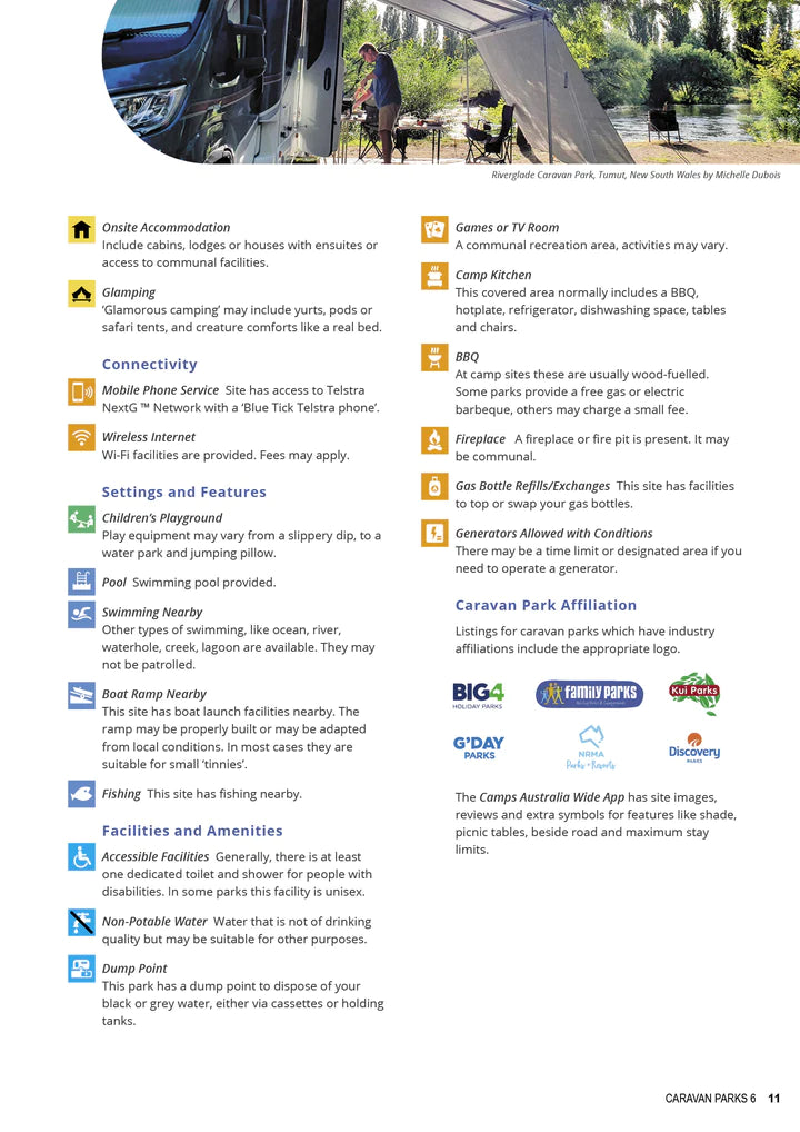 Guide spécial camping-car (à spirales) - Caravan Parks Australia Wide | Hema Maps atlas Hema Maps 