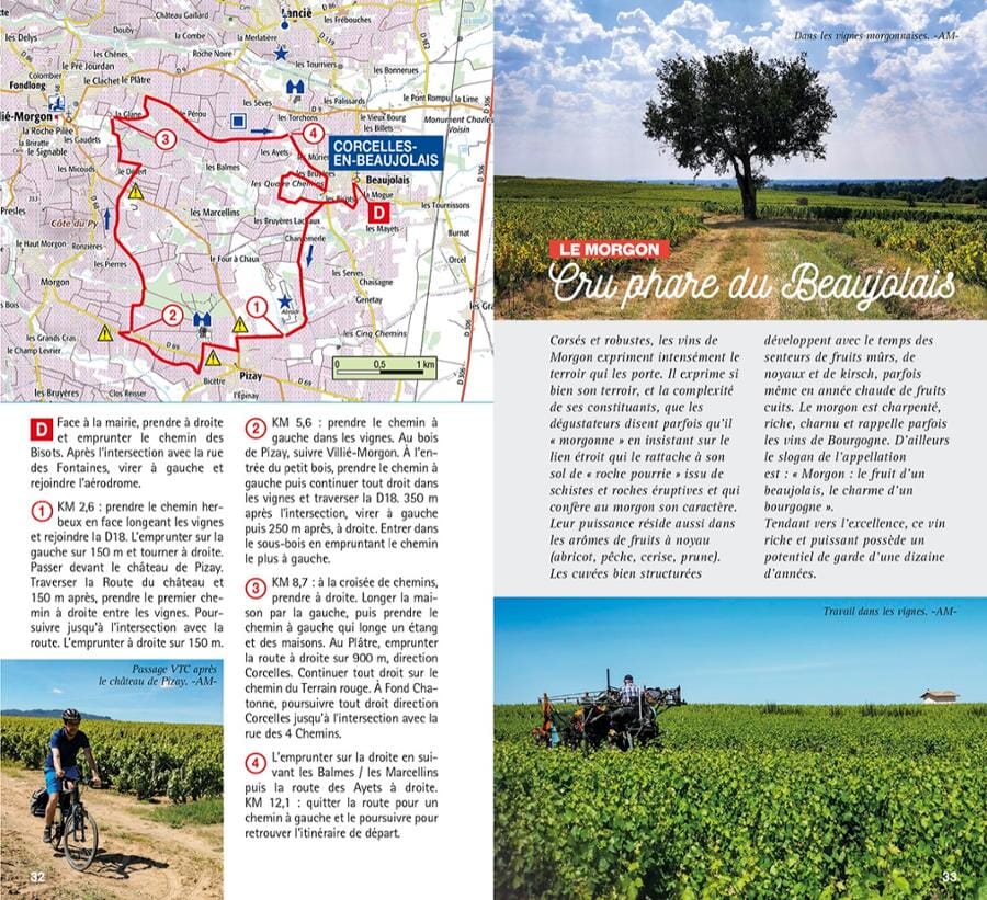 Guide vélo - Boucles à vélo autour de Lyon : Dombes, Beaujolais, Val de Saône | Chamina guide cycliste Chamina
