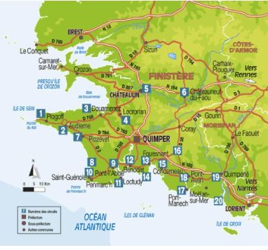 Guide vélo - Boucles à vélo en Sud Finistère | Chamina guide cycliste Chamina