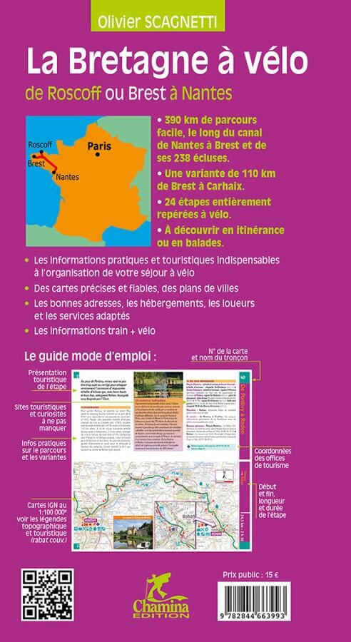 Guide vélo - Bretagne, de Roscoff ou Brest à Nantes | Chamina guide cycliste Chamina