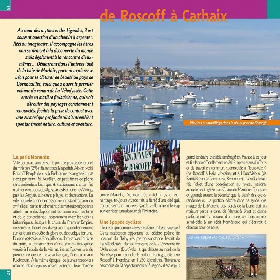 Guide vélo - Bretagne, de Roscoff ou Brest à Nantes | Chamina guide cycliste Chamina