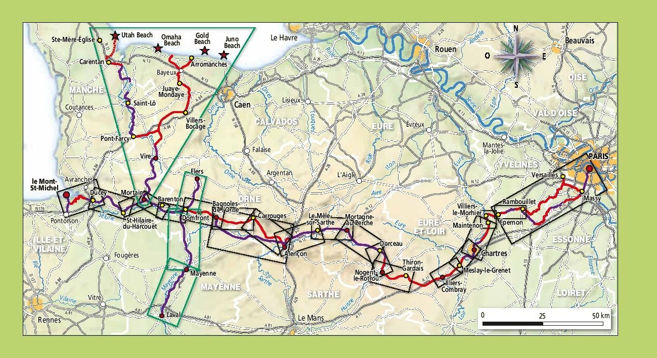 Guide vélo - De Paris au Mont-Saint-Michel à vélo | Ouest France guide cycliste Ouest France