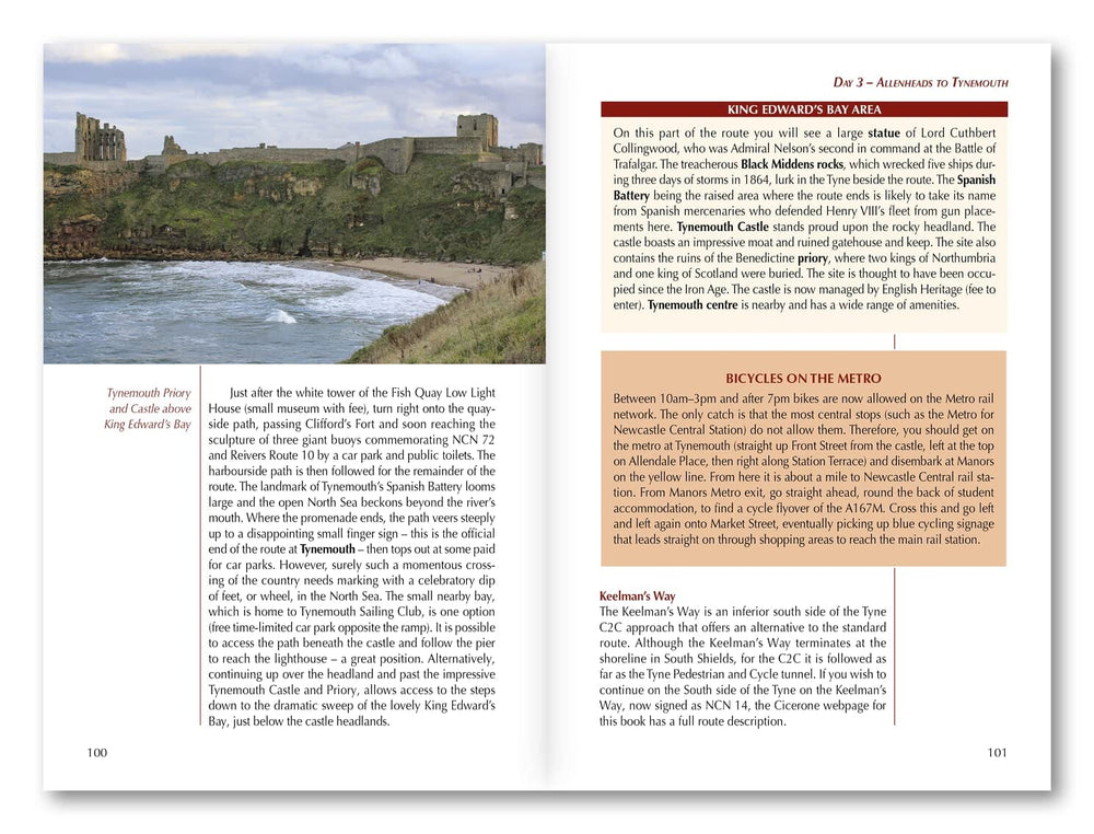 Guide vélo (en anglais) - Coast to Coast Cycle Route, Whitehaven or Workington to Tynemouth or Sunderland | Cicerone guide vélo Cicerone 