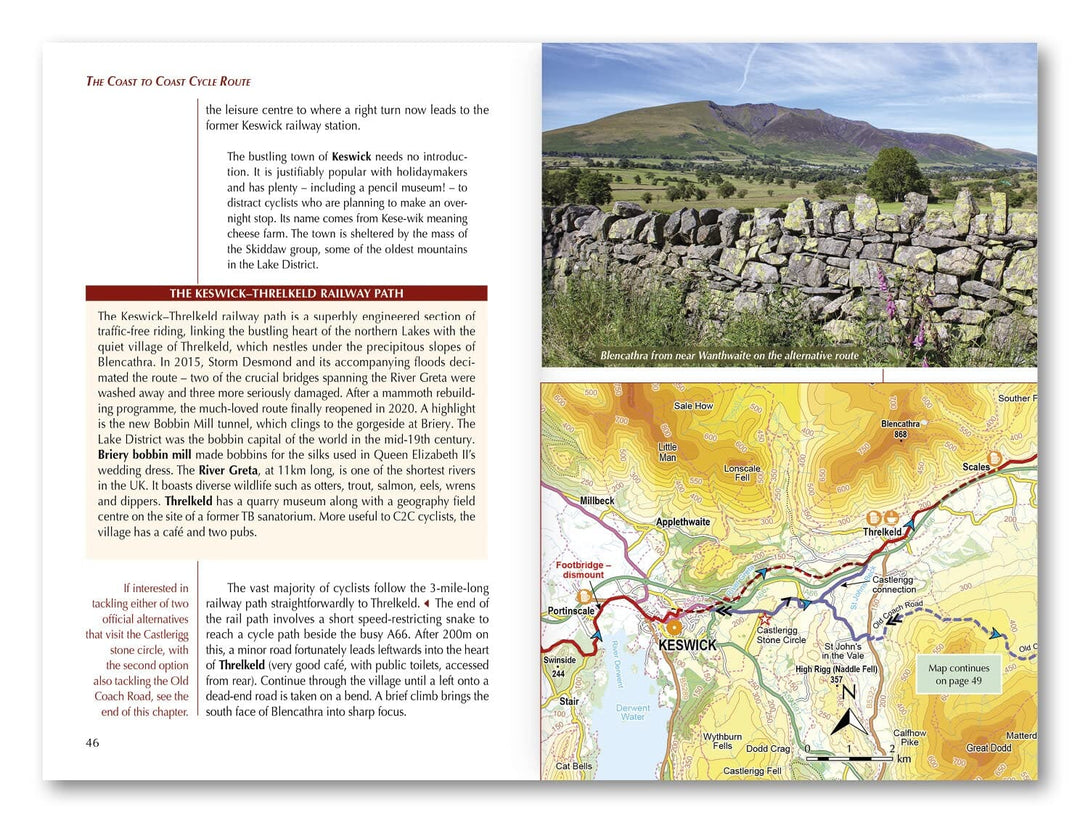 Guide vélo (en anglais) - Coast to Coast Cycle Route, Whitehaven or Workington to Tynemouth or Sunderland | Cicerone guide vélo Cicerone 