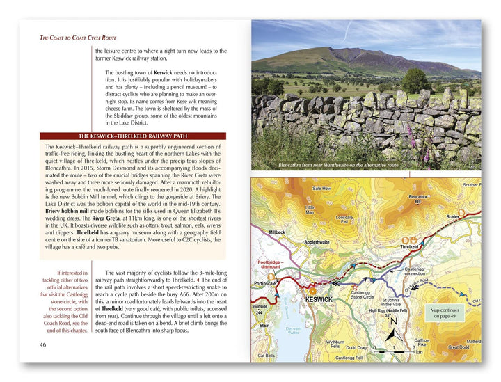Guide vélo (en anglais) - Coast to Coast Cycle Route, Whitehaven or Workington to Tynemouth or Sunderland | Cicerone guide vélo Cicerone 
