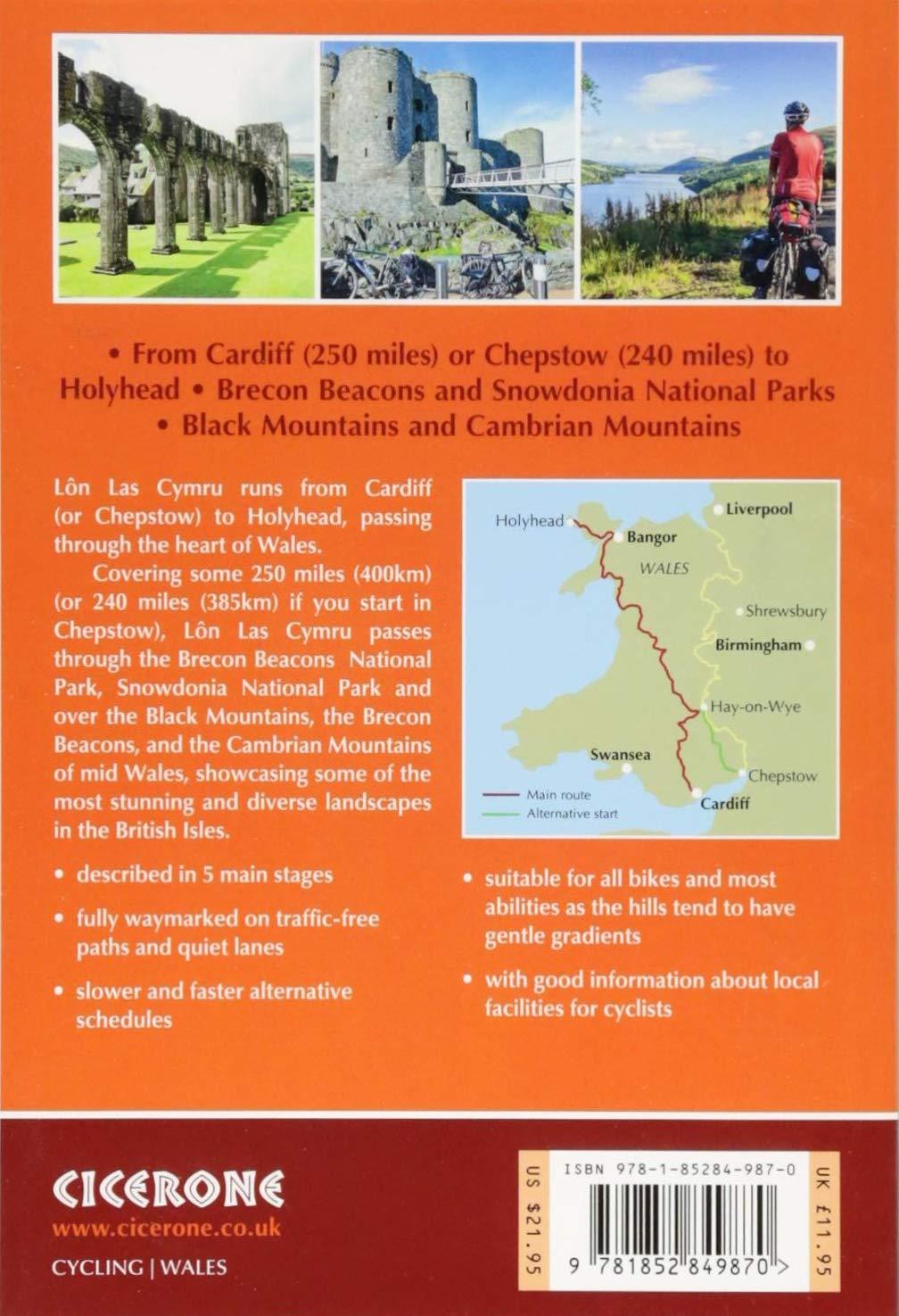 Guide vélo (en anglais) - Cycling Lôn Las Cymru, 250 miles through the heart of Wales | Cicerone guide cycliste Cicerone