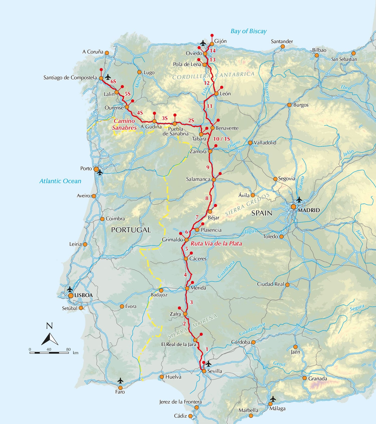 Guide vélo (en anglais) - Cycling the ruta via de la plata | Cicerone guide cycliste Cicerone