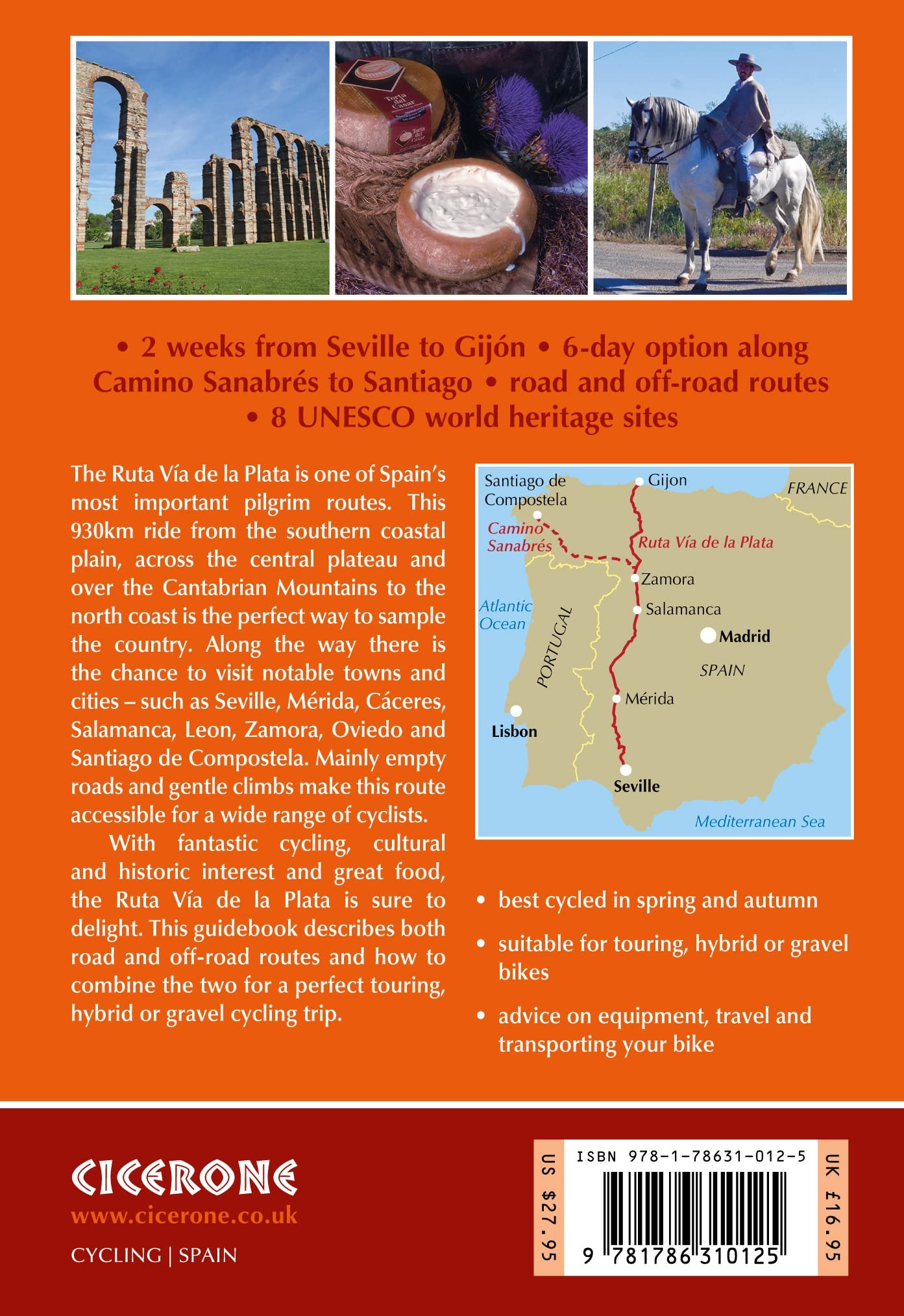 Guide vélo (en anglais) - Cycling the ruta via de la plata | Cicerone guide cycliste Cicerone