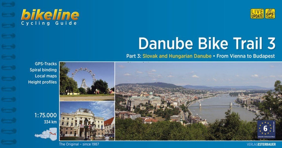 Guide vélo (en anglais) - Danube Bike Trail 3, Vienna to Budapest | Bikeline guide vélo Bikeline 