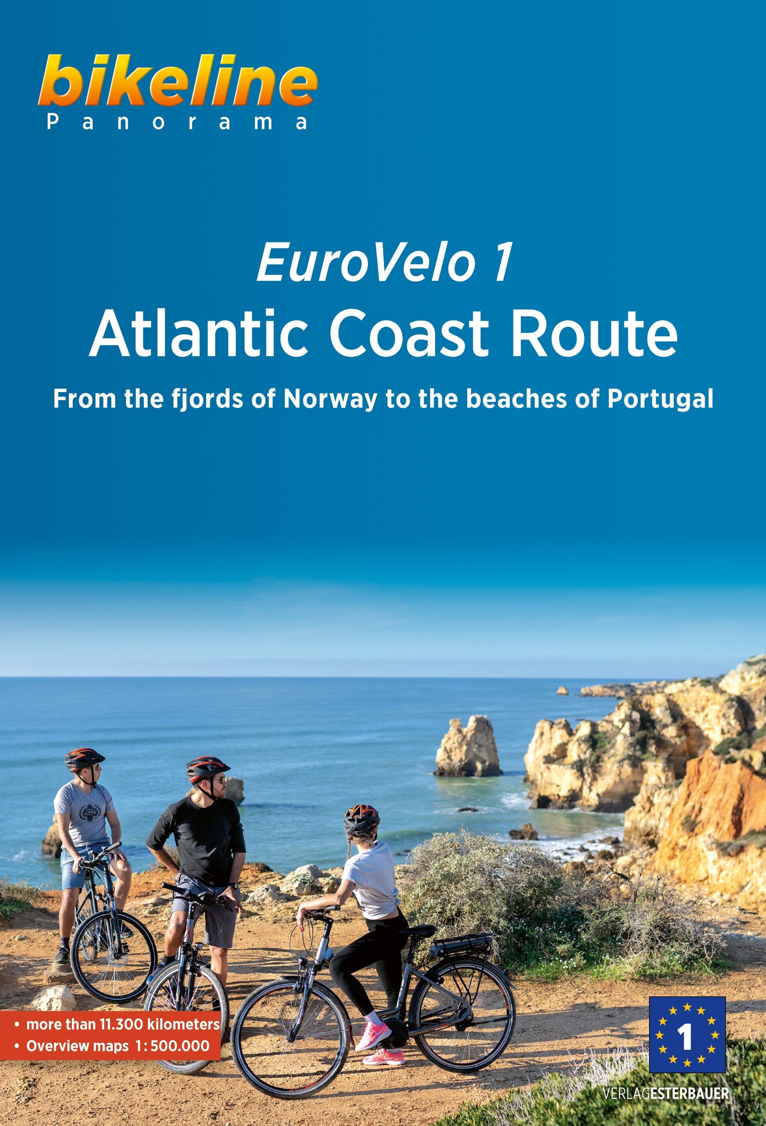 Guide vélo (en anglais) - Eurovelo 1 - Atlantic Coast Route : From the fjords of Norway to the beaches of Portugal | Bikeline guide cycliste Bikeline