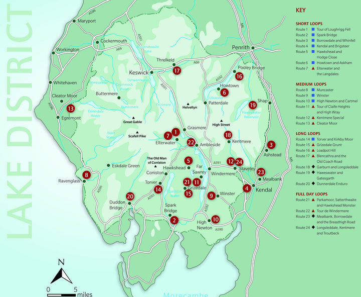Guide vélo (en anglais) - Lake District mountain biking 24 original & exciting routes | Cicerone guide cycliste Cicerone