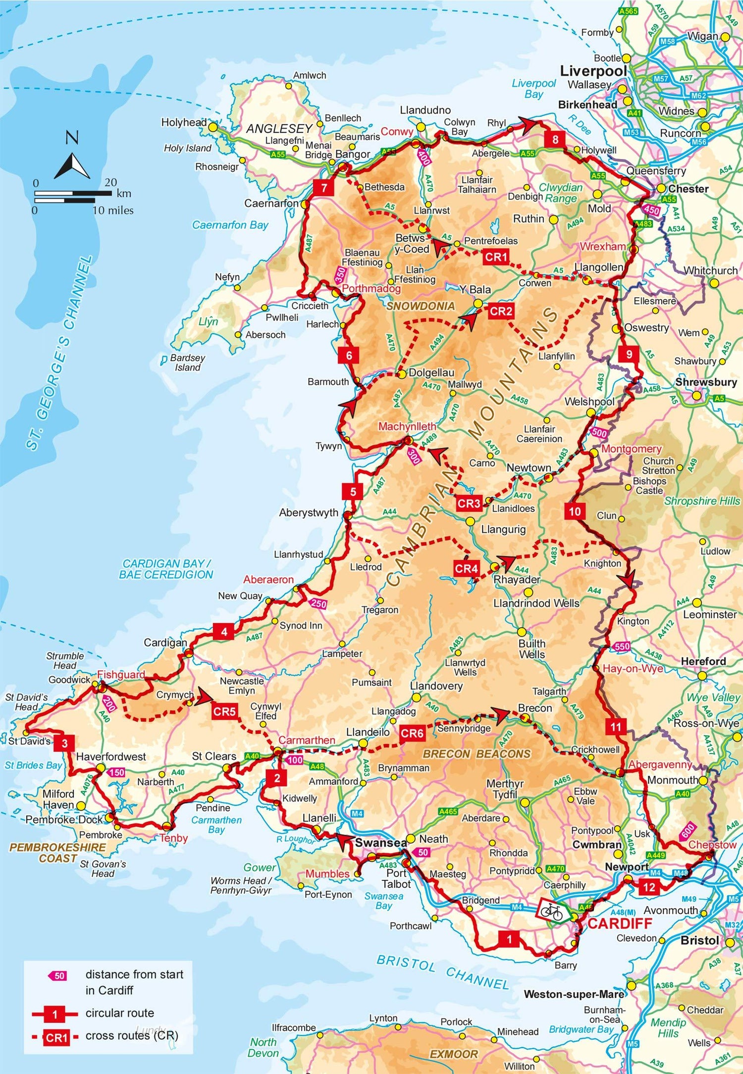 Guide vélo (en anglais) - Pays de Galles | Cicerone guide cycliste Cicerone
