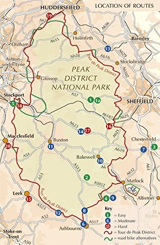 Guide vélo (en anglais) - Peak District cycling 21 routes in & around the Nat. Park | Cicerone guide cycliste Cicerone