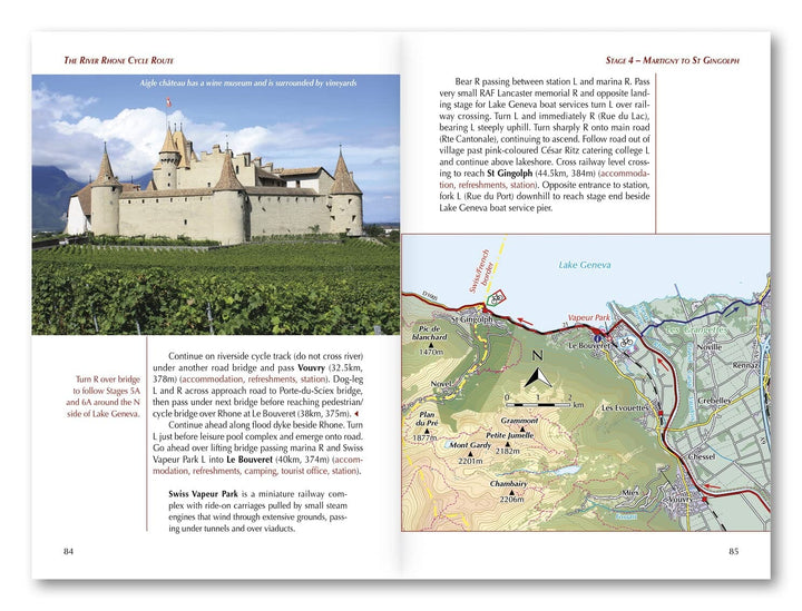 Guide vélo (en anglais) - River Rhone Cycle Route, From the Alps to the Mediterranean | Cicerone guide petit format Cicerone 