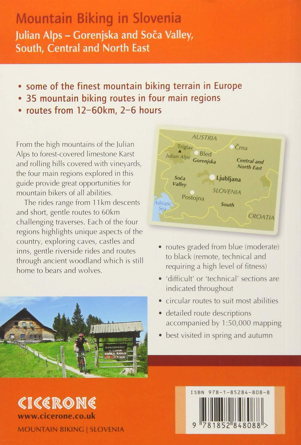 Guide vélo (en anglais) - Slovenia Mountain Biking in Slovenia | Cicerone guide vélo Cicerone 