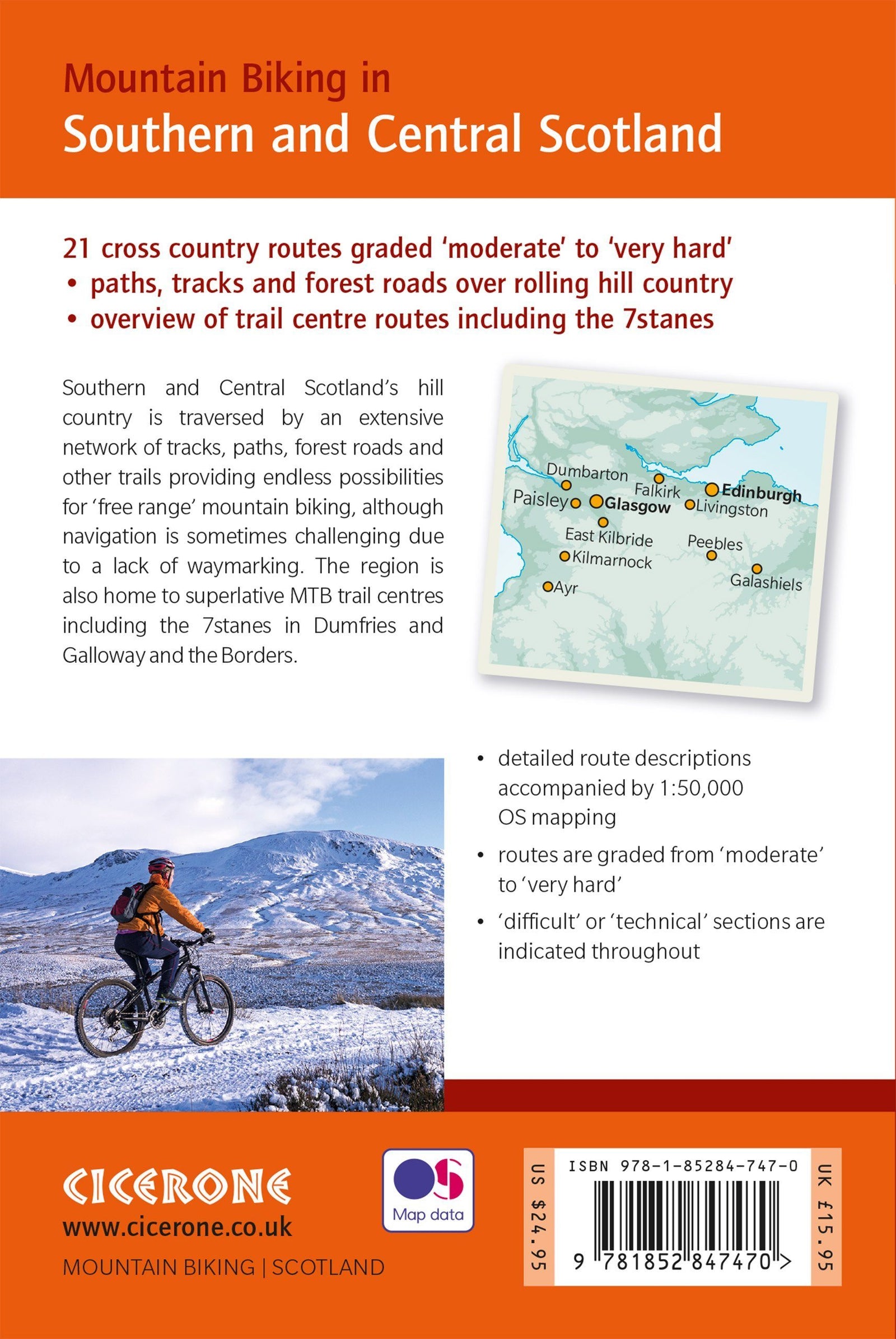 Guide vélo (en anglais) - Southern & Central Scotland mountain biking | Cicerone guide cycliste Cicerone