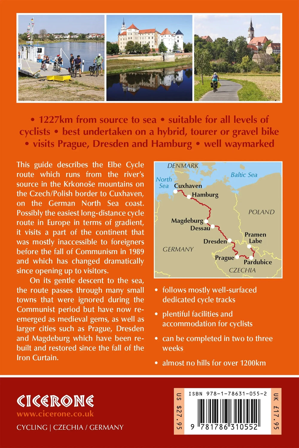 Guide vélo (en anglais) - The Elbe Cycle Route | Cicerone guide vélo Cicerone 