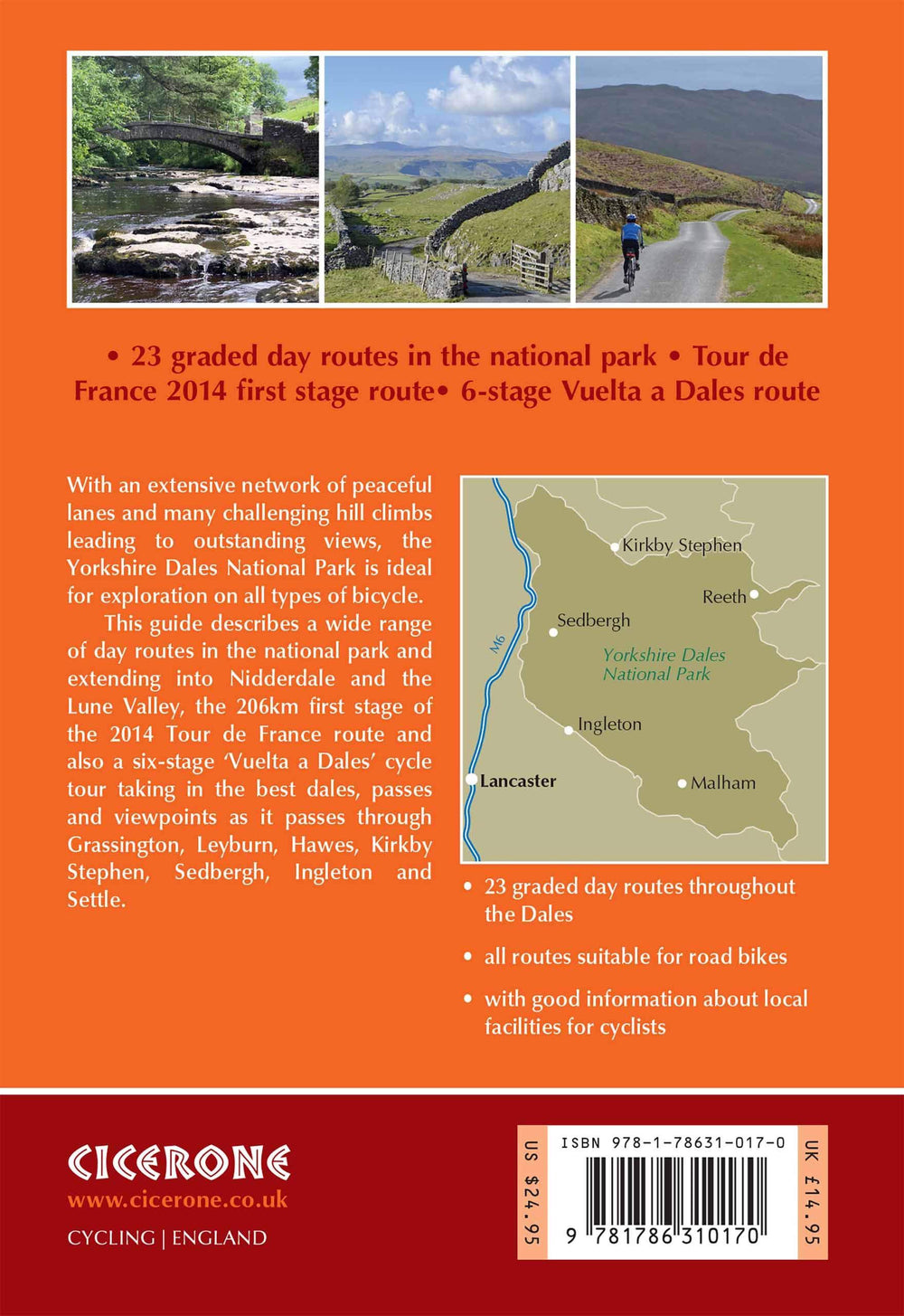 Guide vélo (en anglais) - Yorkshire Dales | Cicerone guide vélo Cicerone 