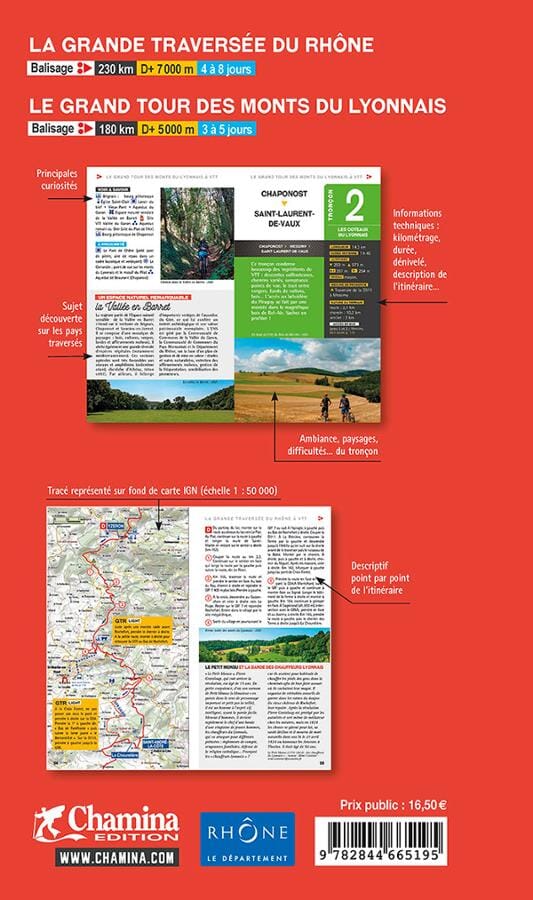 Guide vélo - Grande traversée du Rhône & Le grand tour des monts du Lyonnais | Chamina guide cycliste Chamina