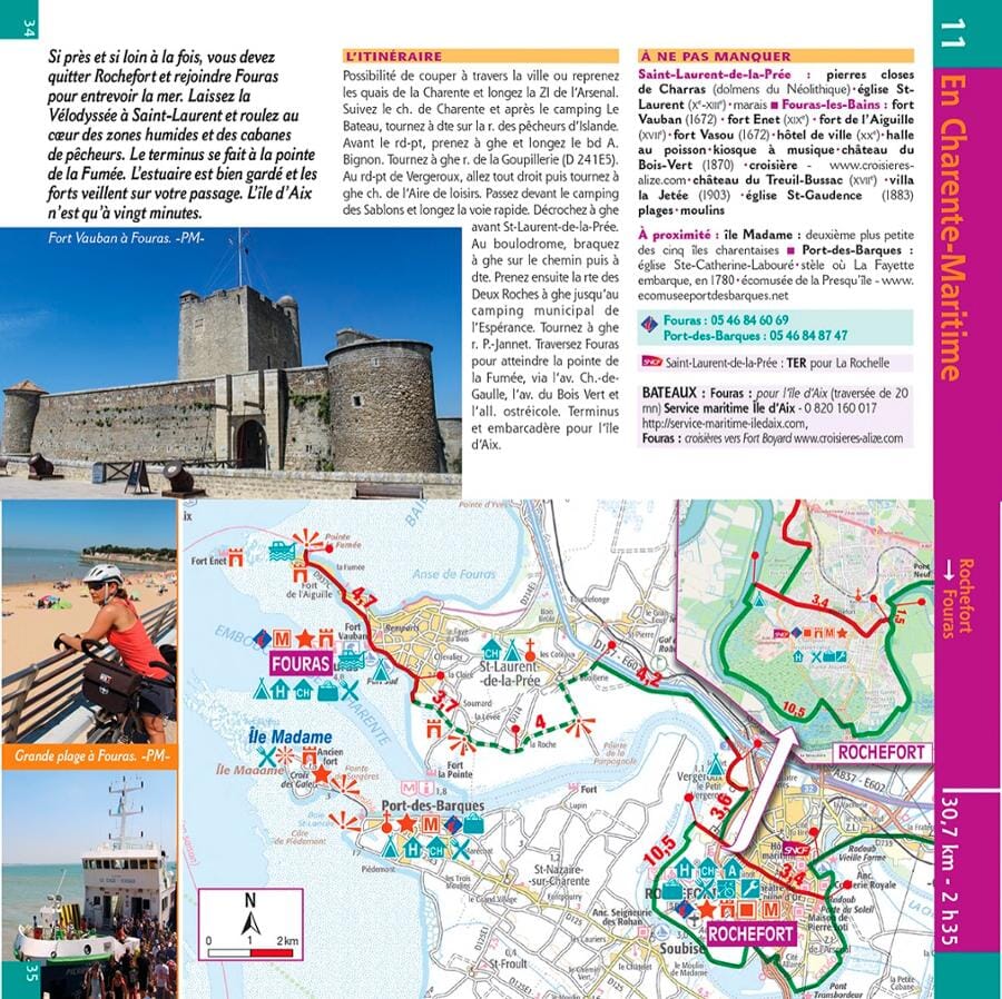 Guide vélo - La Flow vélo, du Périgord à l'Atlantique | Chamina guide petit format Chamina 